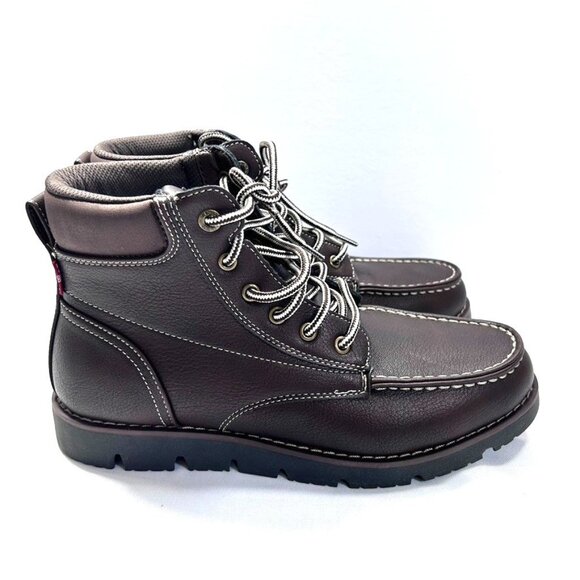 Levi's Men's Dean Boots Cushion Insole Rubber Outsole Brown US 9.5M - No Box - Picture 4 of 10